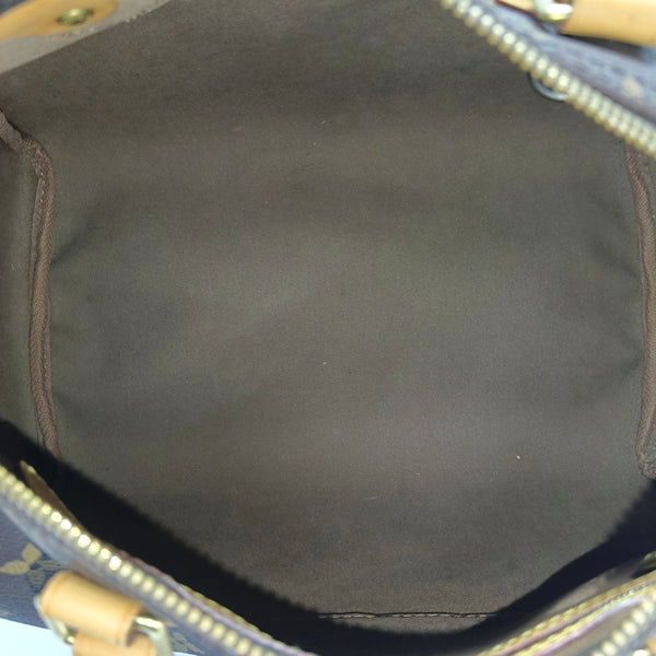 SPEEDY 30 Monogram Coated Canvas Brown