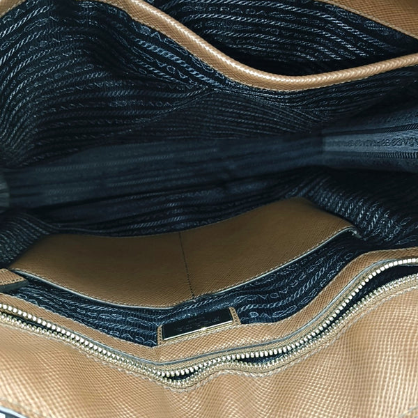 Saffiano Calfskin Tote Bag Brown