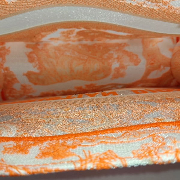 Authenticated pre-owned  Book Tote Medium Fabric Orange - Tote Bag at Looply
