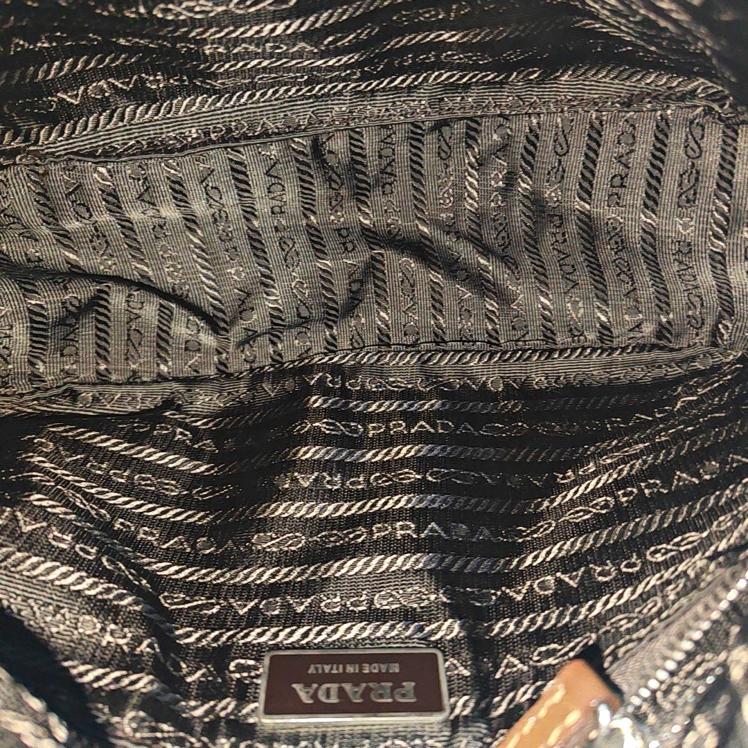 Nylon Shoulder Bag Beige