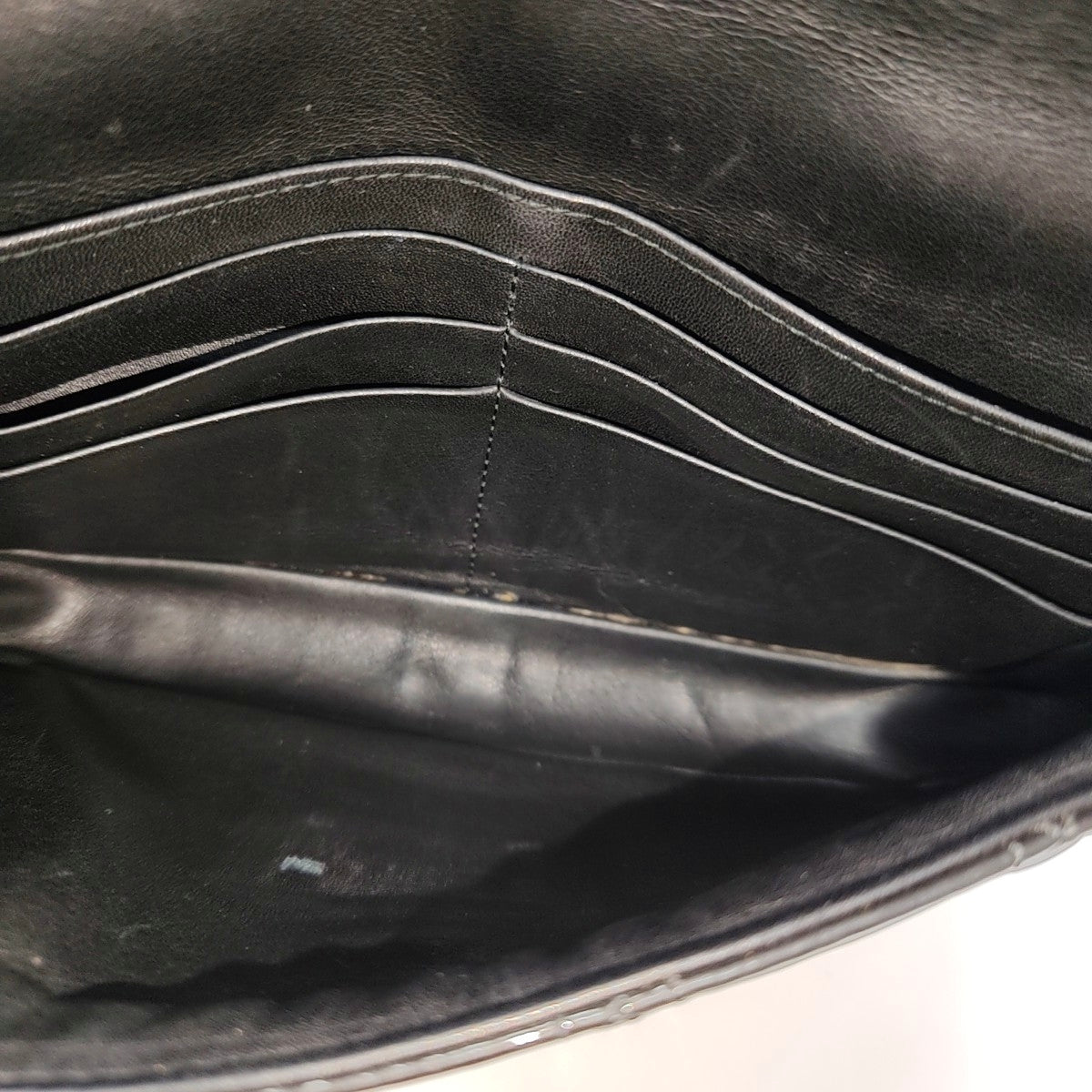 Miss Dior Cannage Patent Leather Black