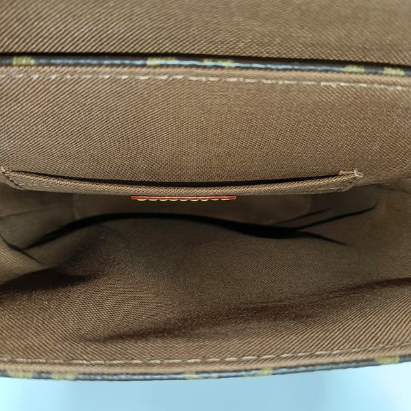 SOHO Mini Monogram Coated Canvas Brown