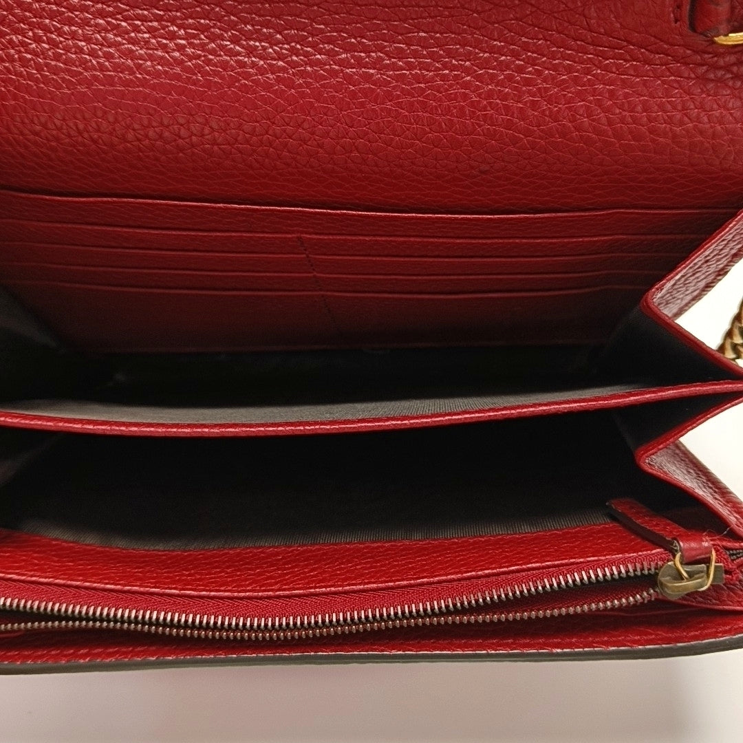 GG Marmont Mini Calfskin Red