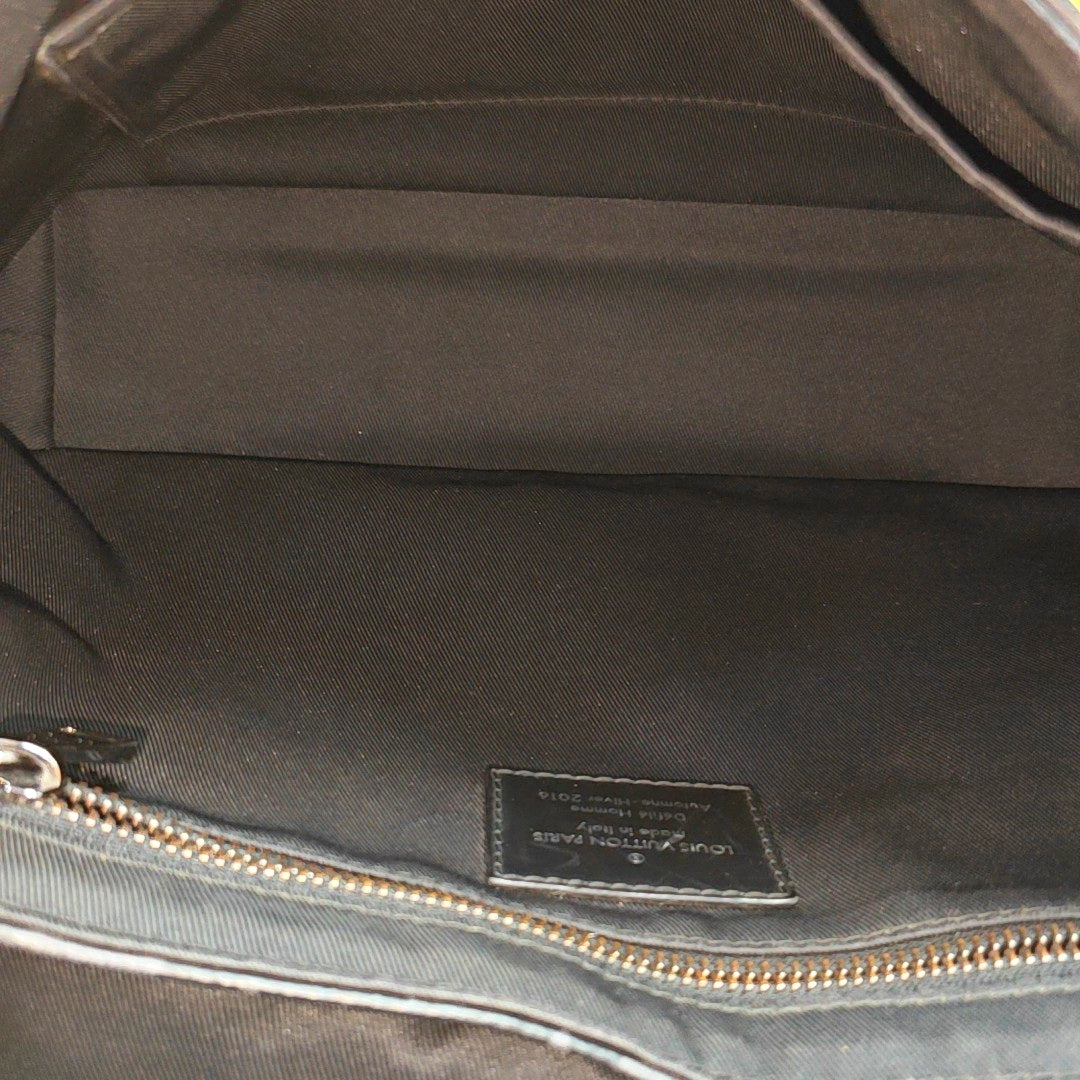VOYAGER PM Monogram Coated Canvas Black
