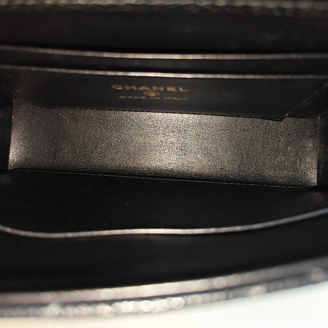 COCO HANDLE Grained Calfskin Black