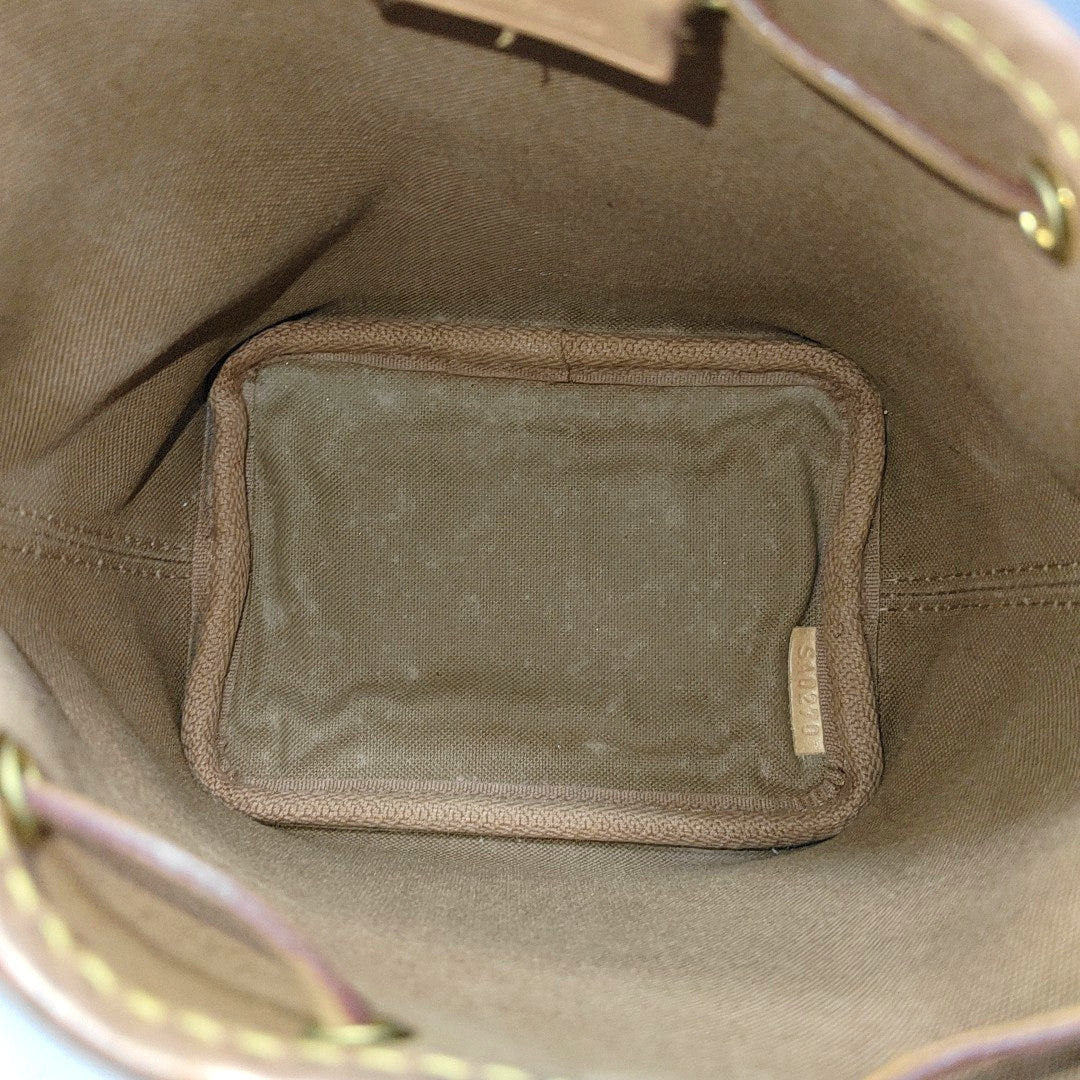 NÉONOÉ Nano Monogram Coated Canvas Brown