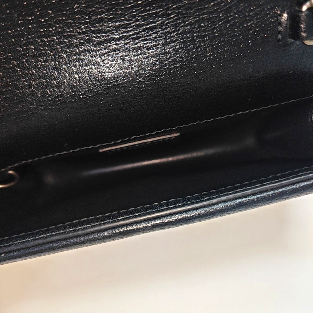 Dionysus Super Mini Monogram Denim Black