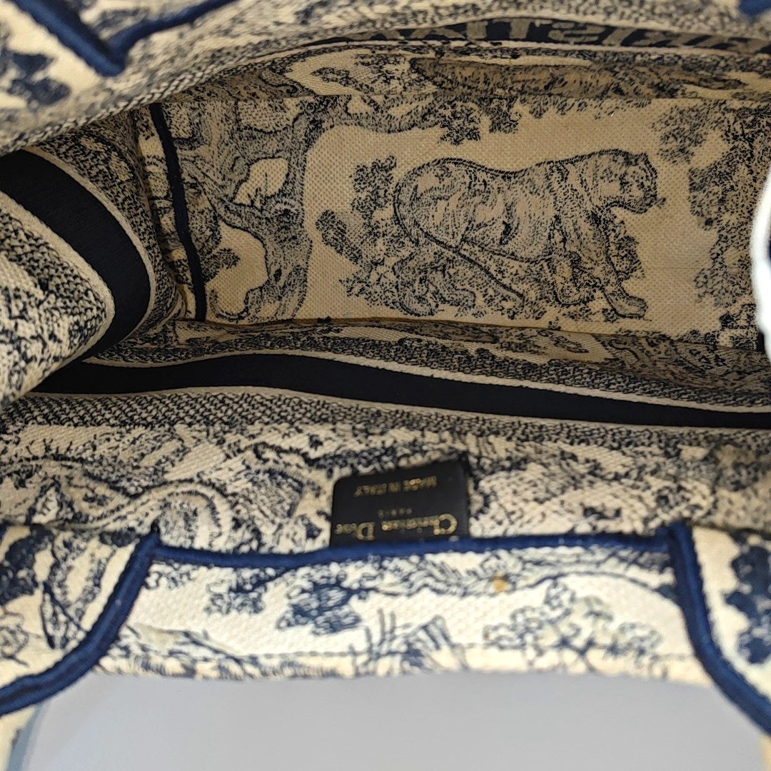 Book Tote Medium Canvas Blue