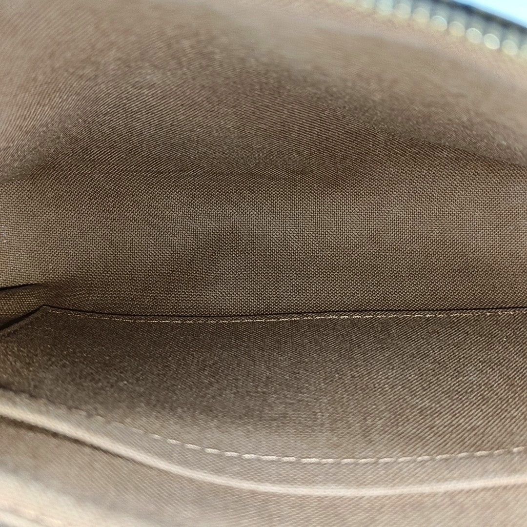 ACCESSOIRES GM Monogram Coated Canvas Brown