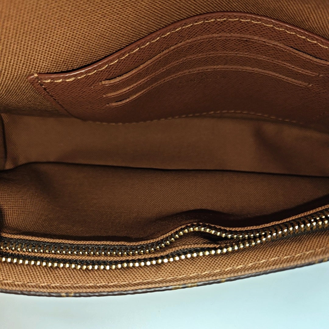 IVY Monogram Coated Canvas Brown