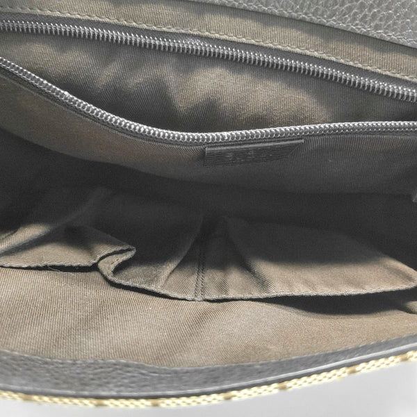 Monogram Canvas Shoulder Bag Brown