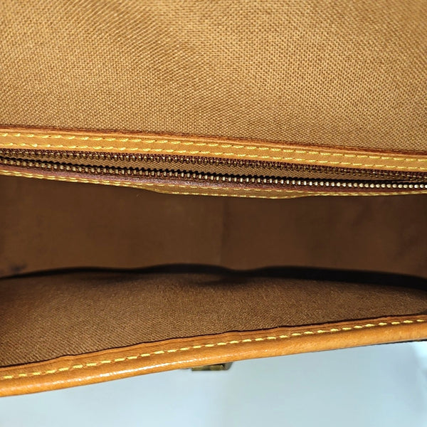 SOLOGNE PM Monogram Coated Canvas Brown