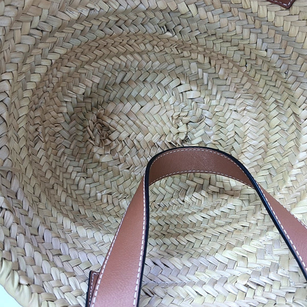 Basket Small Straw Beige