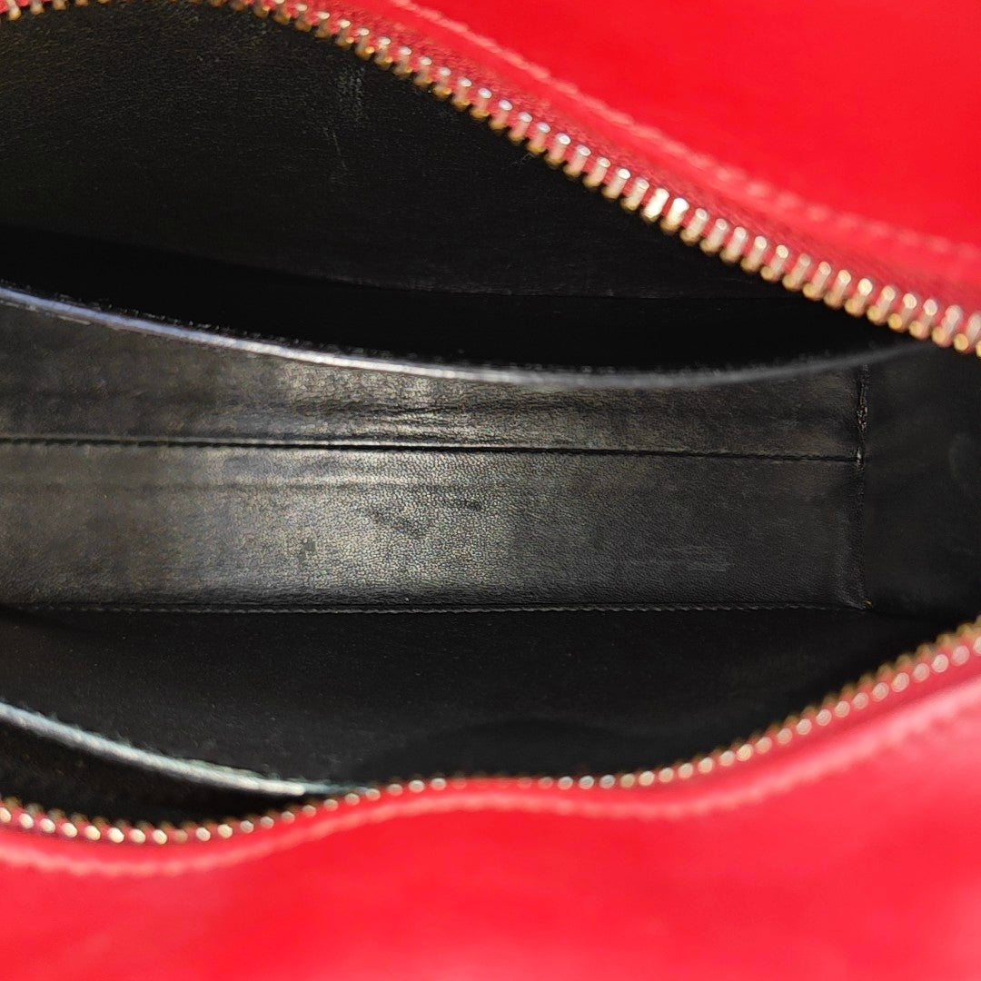 Saffiano Calfskin Shoulder Bag Red