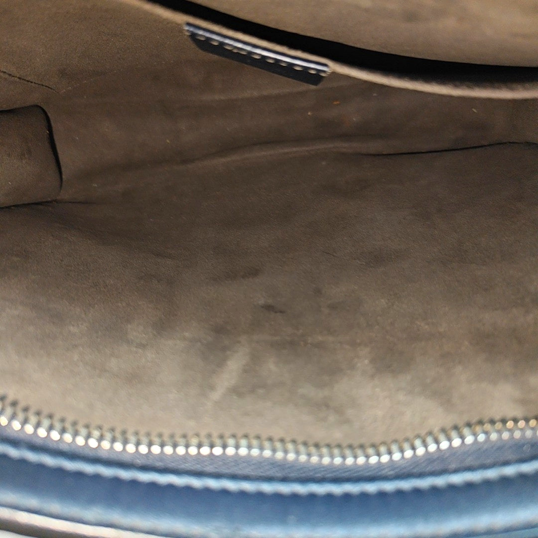 Signature Monogram Calfskin Blue