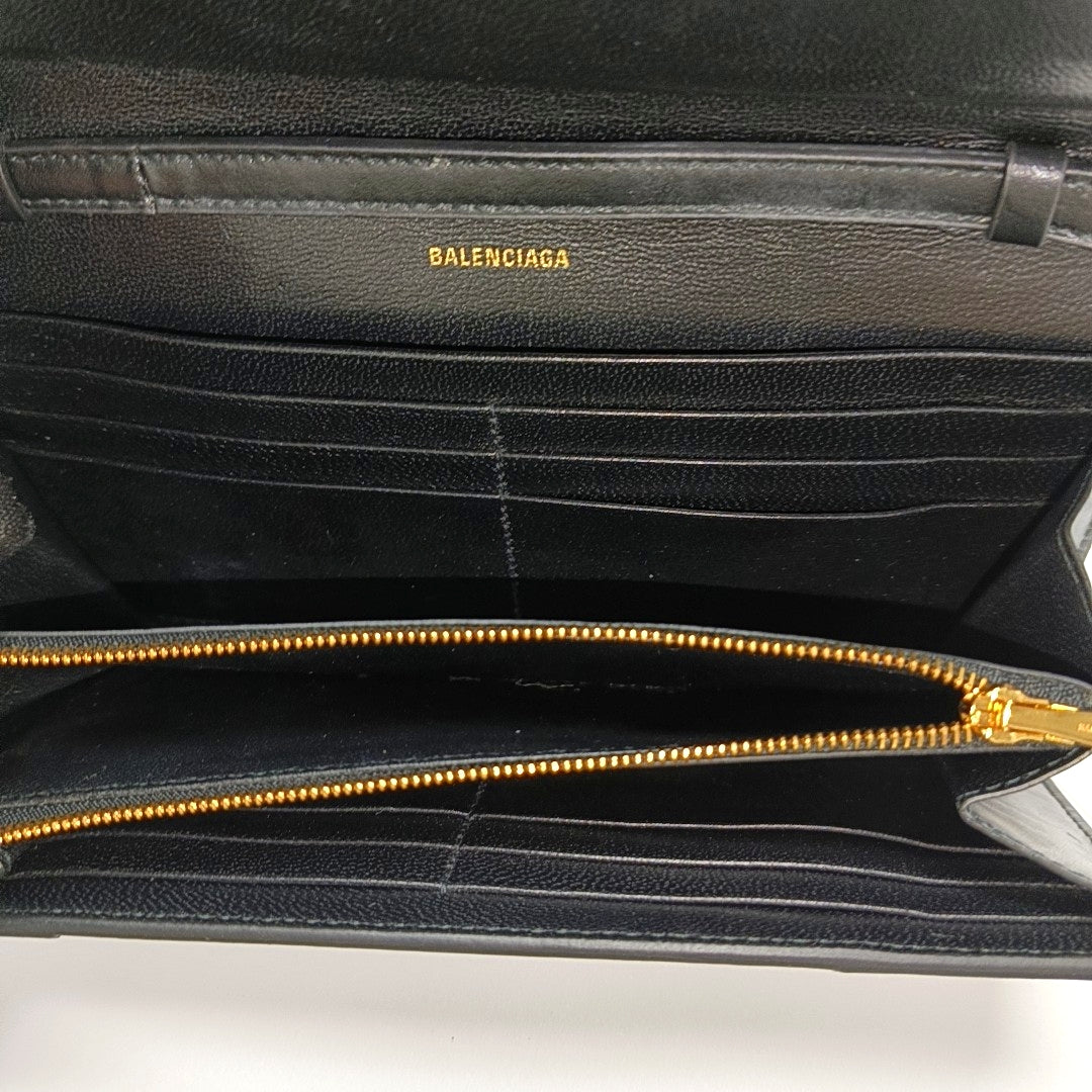 Hourglass Small Calfskin Black