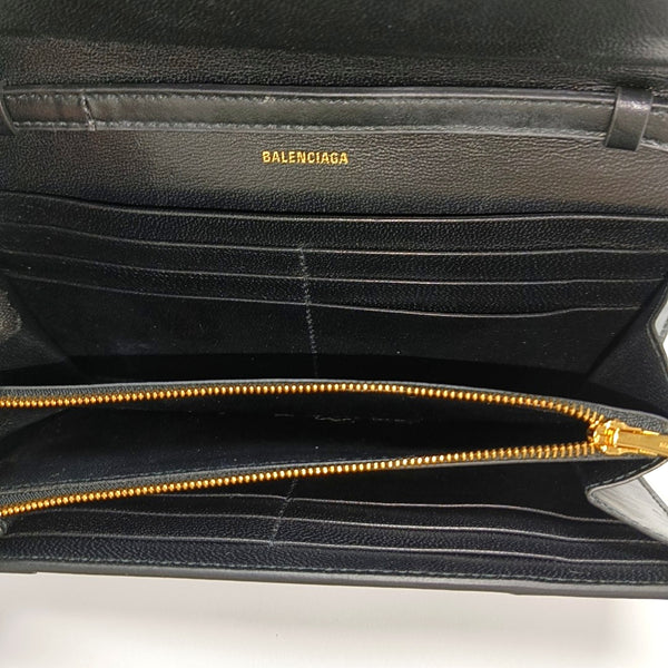 Hourglass Small Calfskin Black