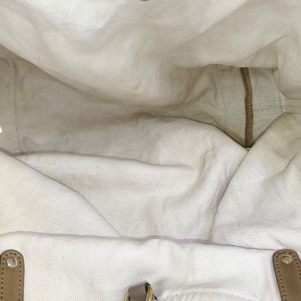 Monogram Canvas Tote Bag Brown