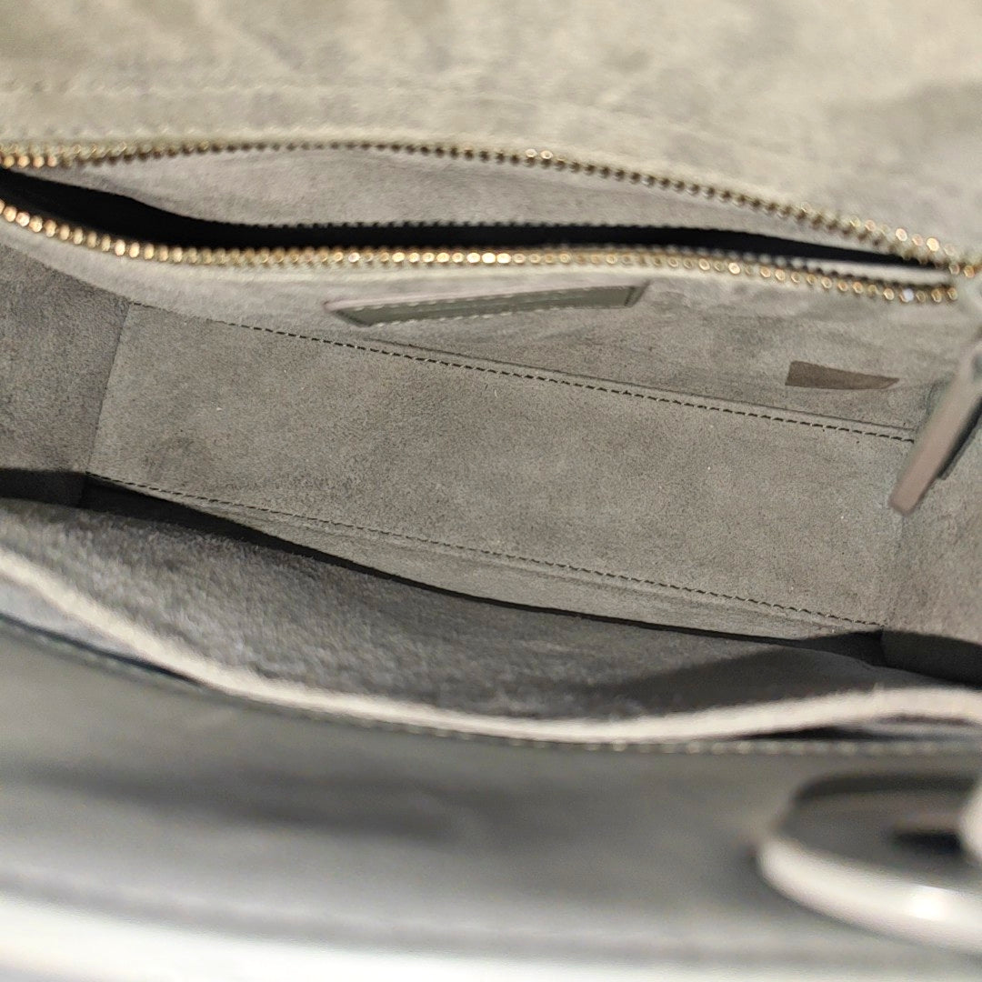 Lady Dior Small Cannage Lambskin Gray