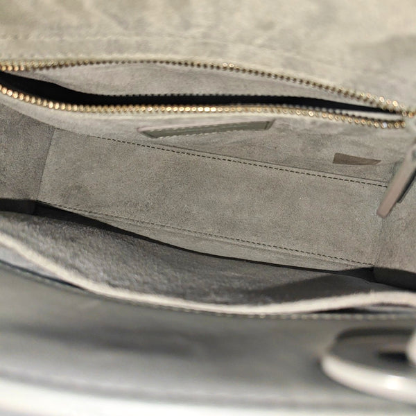 Lady Dior Small Cannage Lambskin Gray