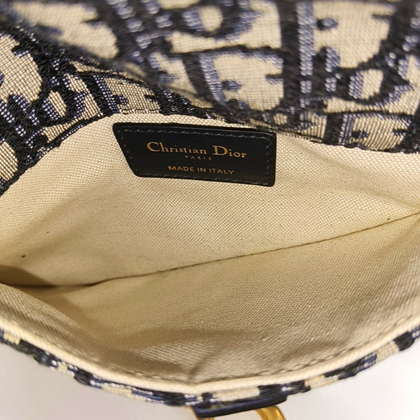 Authenticated pre-owned  Saddle Monogram Canvas Blue - Belt Bag at Looply