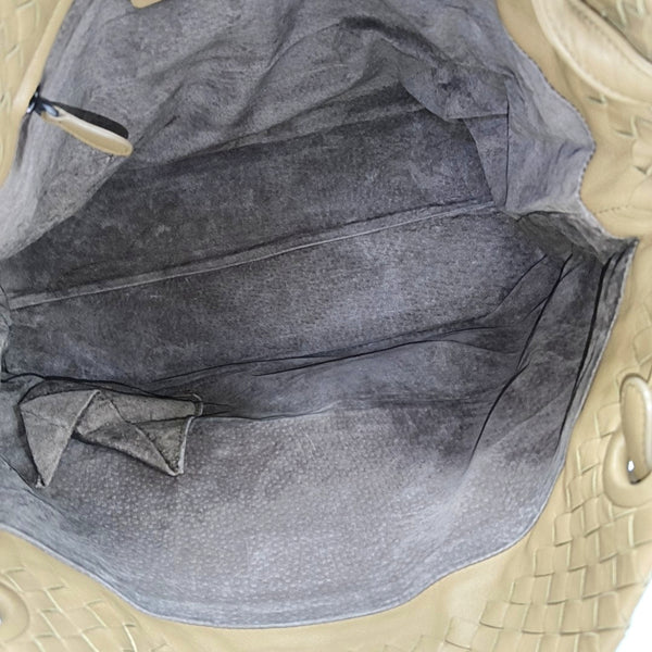Lambskin Top Handle Bag Beige