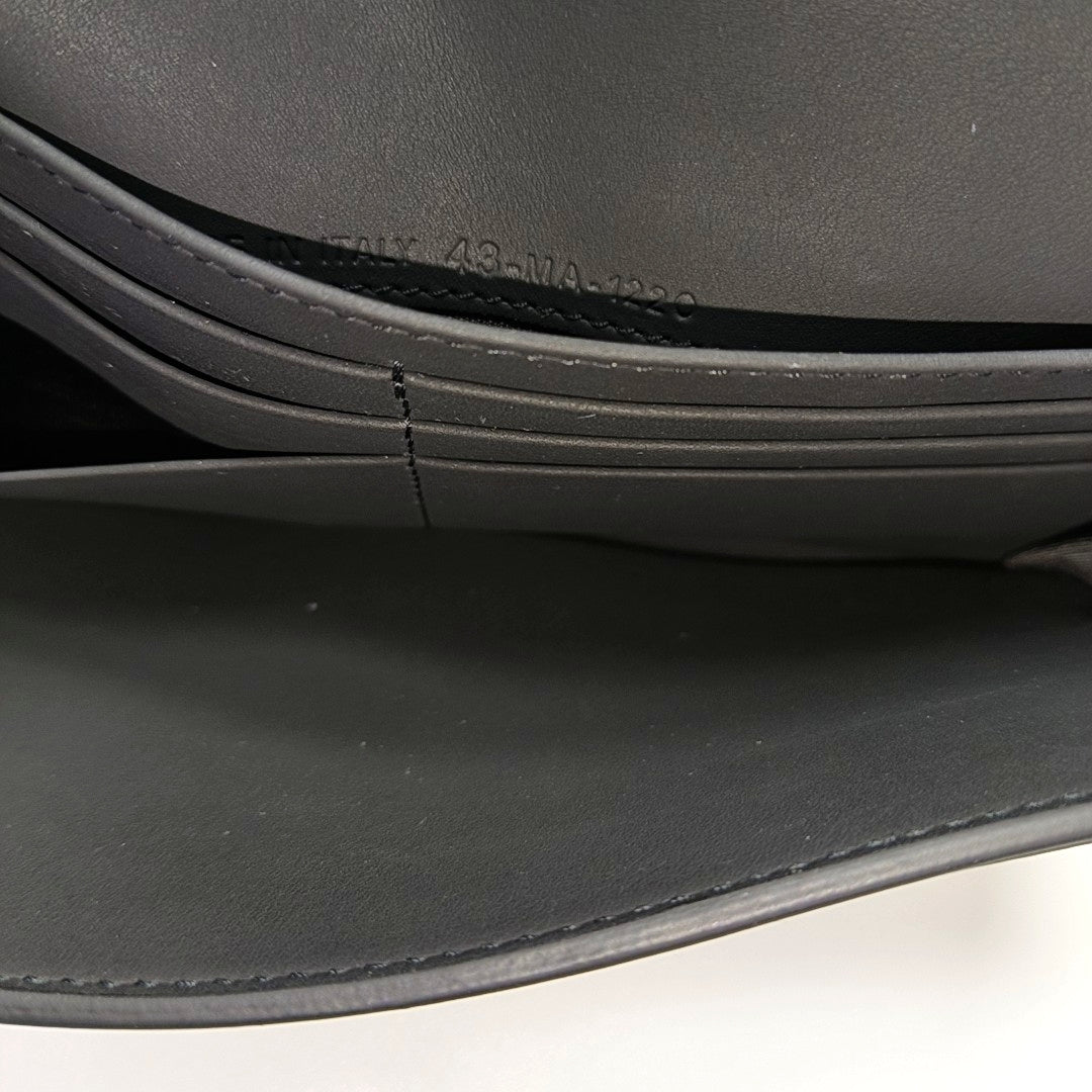 Saddle Mini Calfskin Black