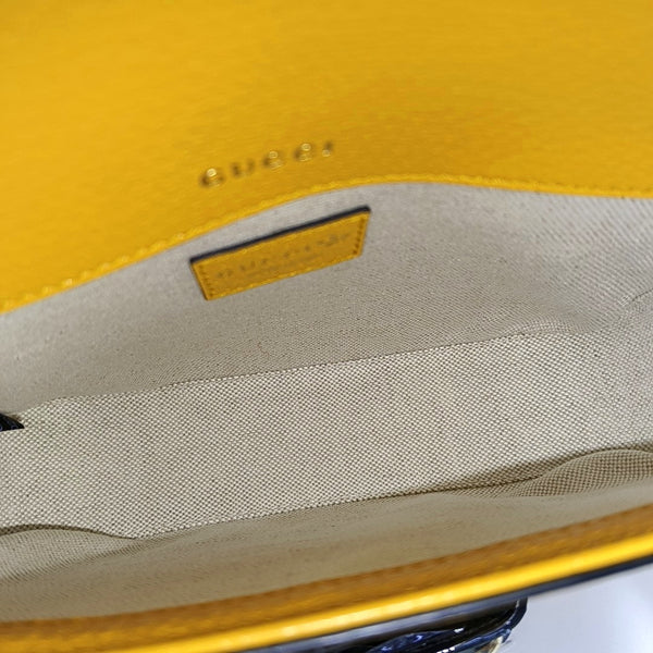 Authenticated pre-owned  Horsebit 1955 Mini Calfskin Yellow - Shoulder Bag at Looply