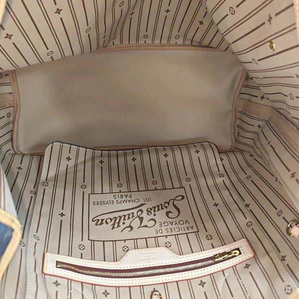 NEVERFULL GM Monogram Coated Canvas Brown