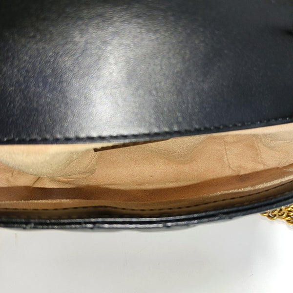 GG Marmont Mini Quilted Calfskin Black