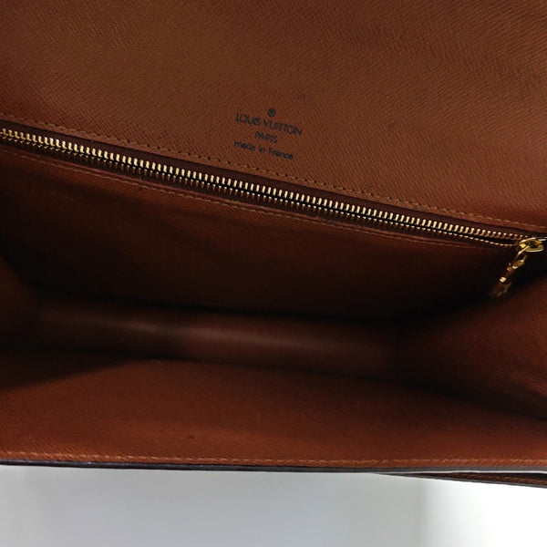 MONCEAU Monogram Coated Canvas Brown