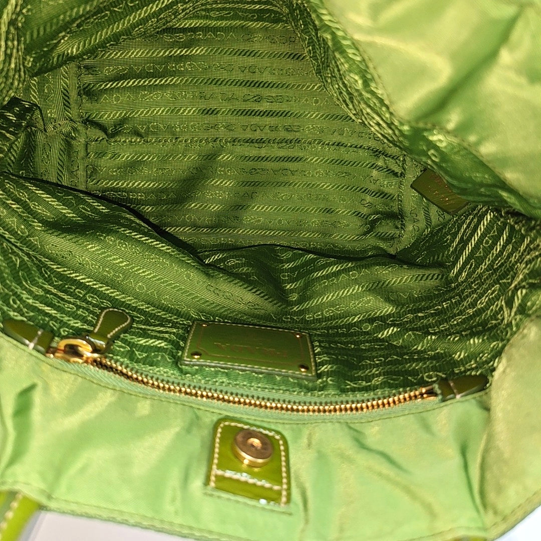Nylon Tote Bag Green
