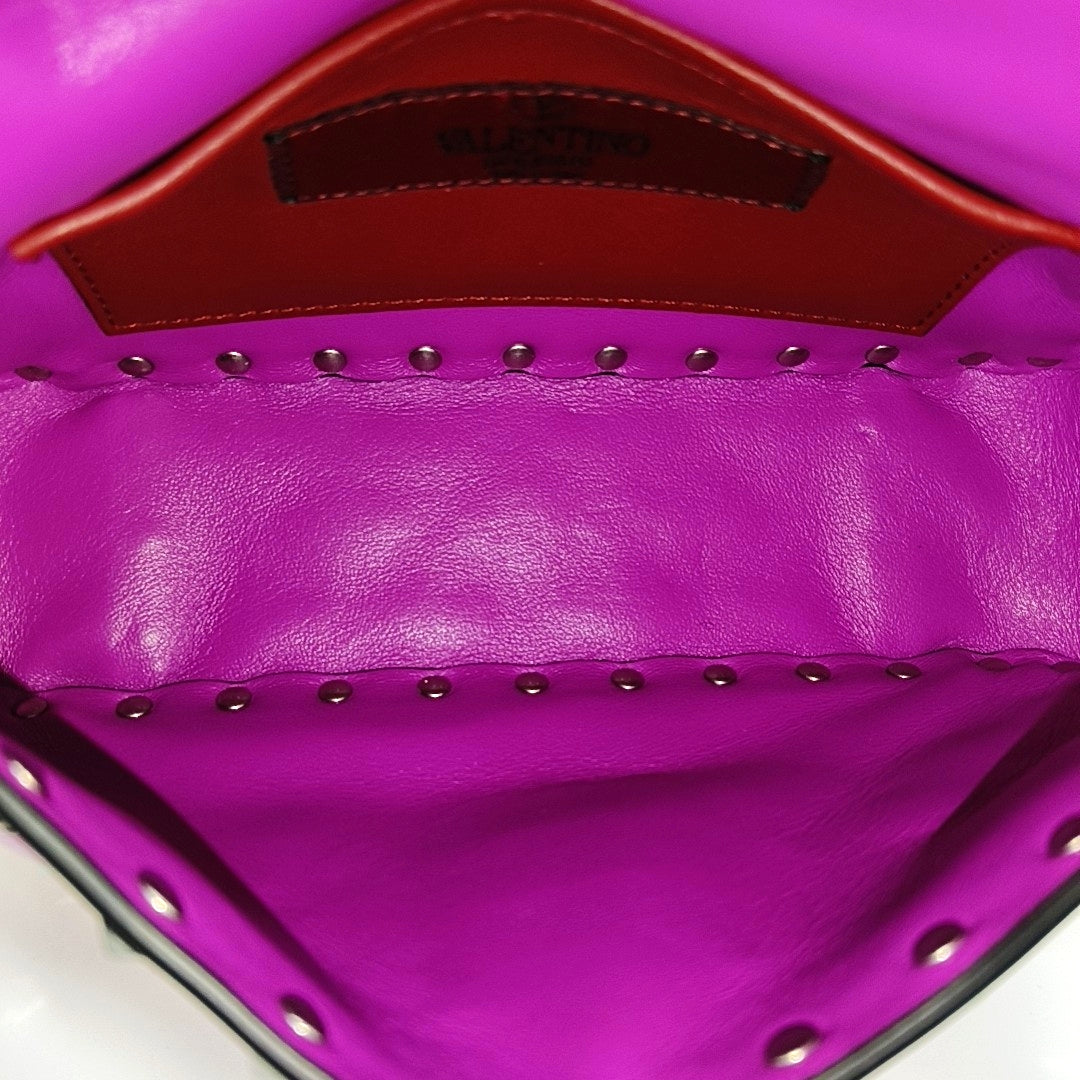 Spike Up Quilted Patent Leather Purple