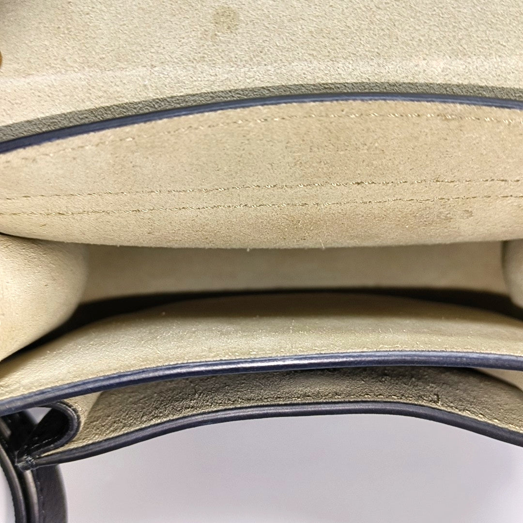 Leather Shoulder Bag Black