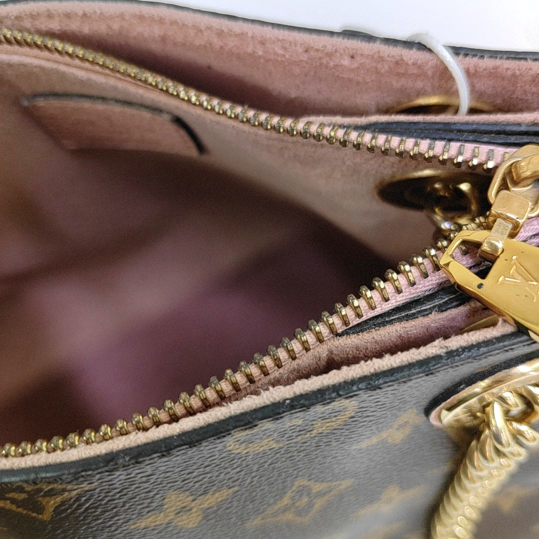 SURENE BB Monogram Coated Canvas Brown