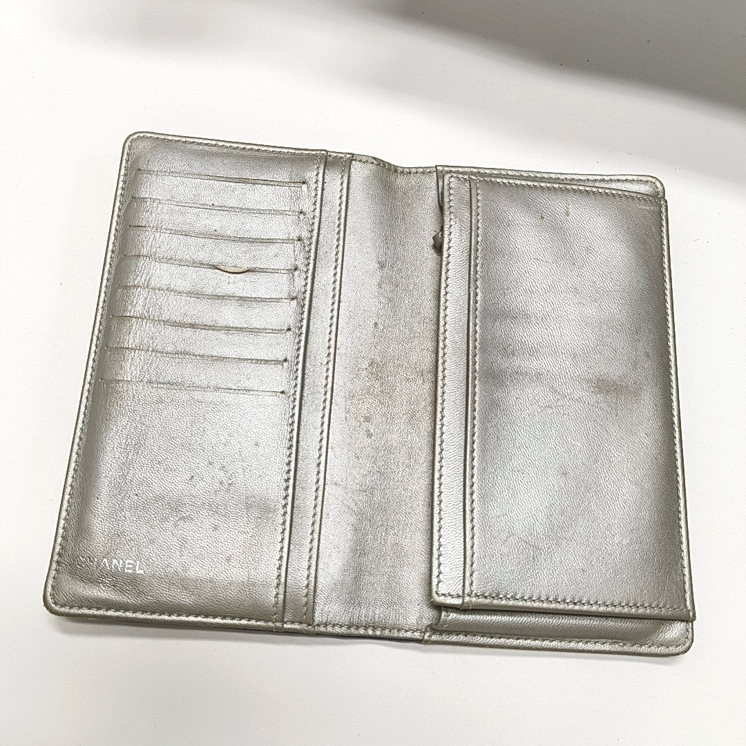 Lambskin Wallet Blue