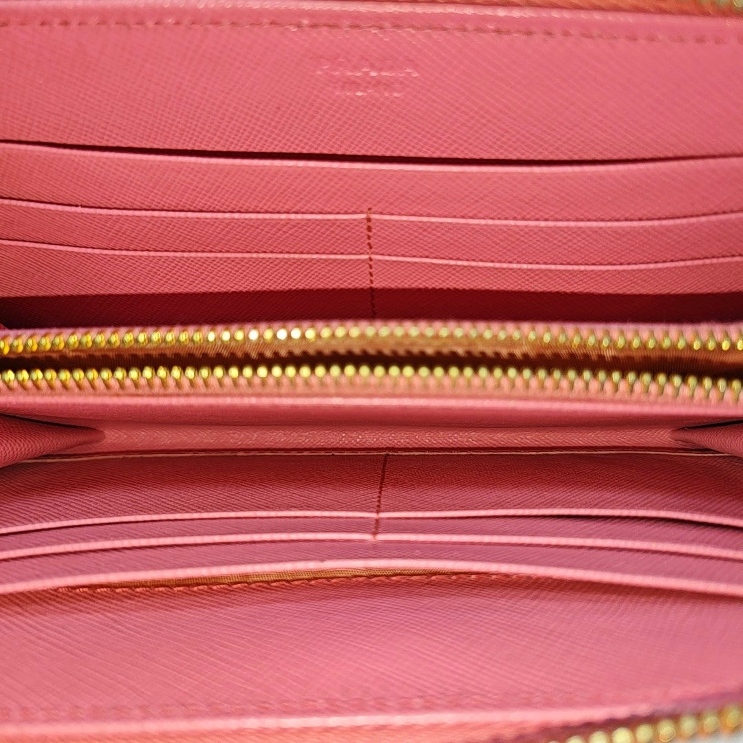 Saffiano Calfskin Wallet Pink