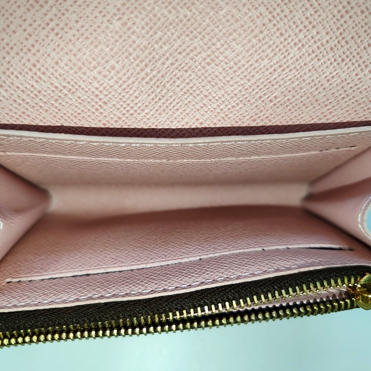 ROSALIE Damier Ebene Coated Canvas Brown Wallet