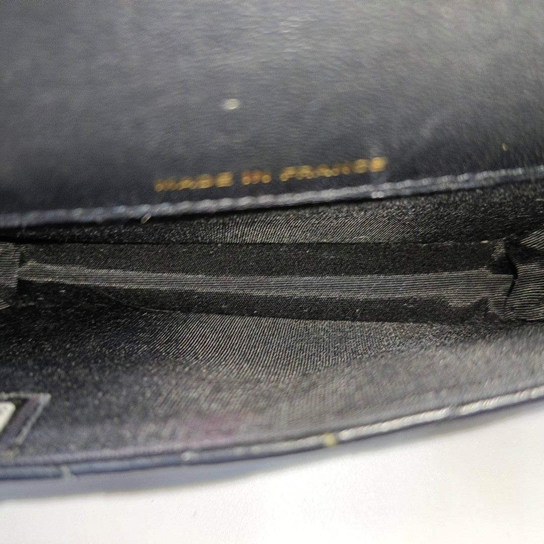 Quilted Lambskin Shoulder Bag Black