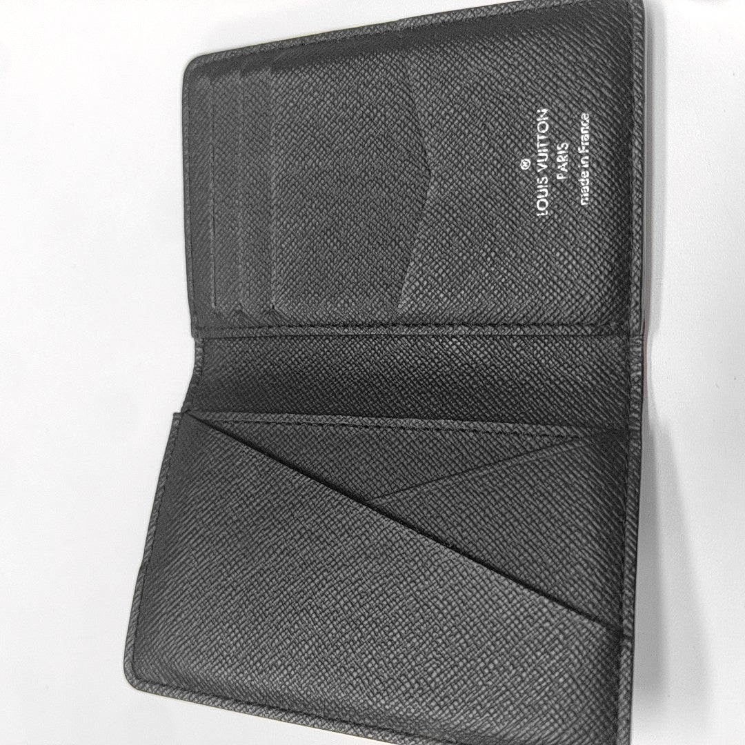 Damier Graphite Coated Canvas Card Holder Gray