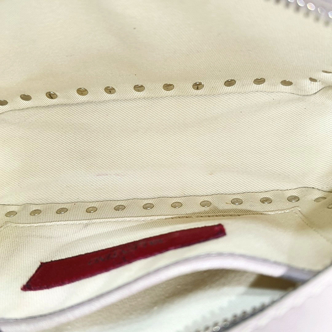 Rockstud Calfskin Beige