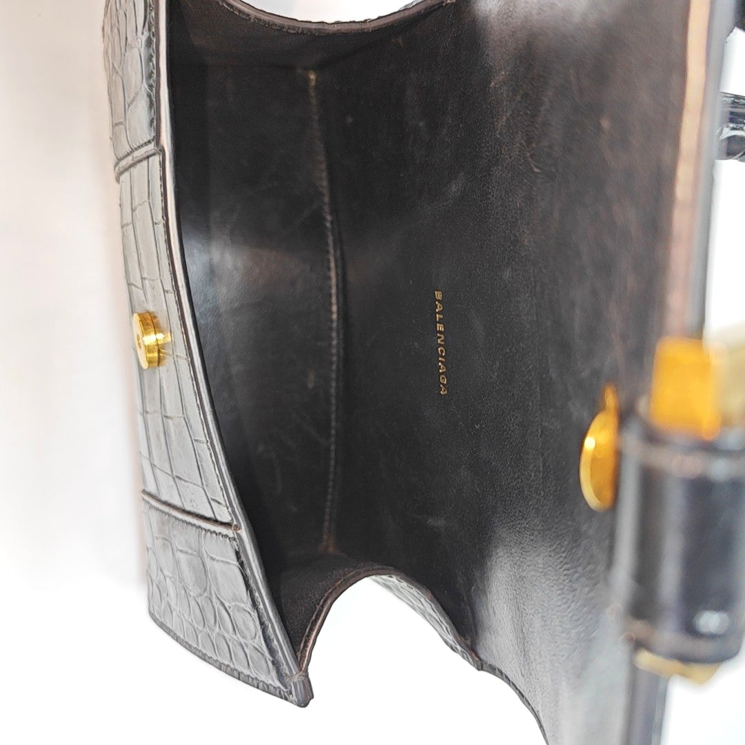 Hourglass XS Calfskin Black