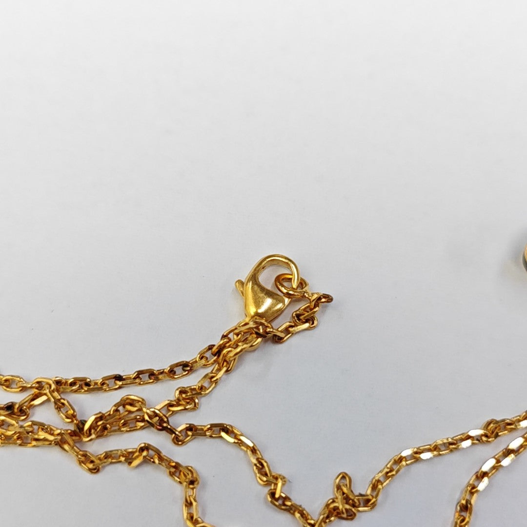 Pop H Metal Gold Necklace
