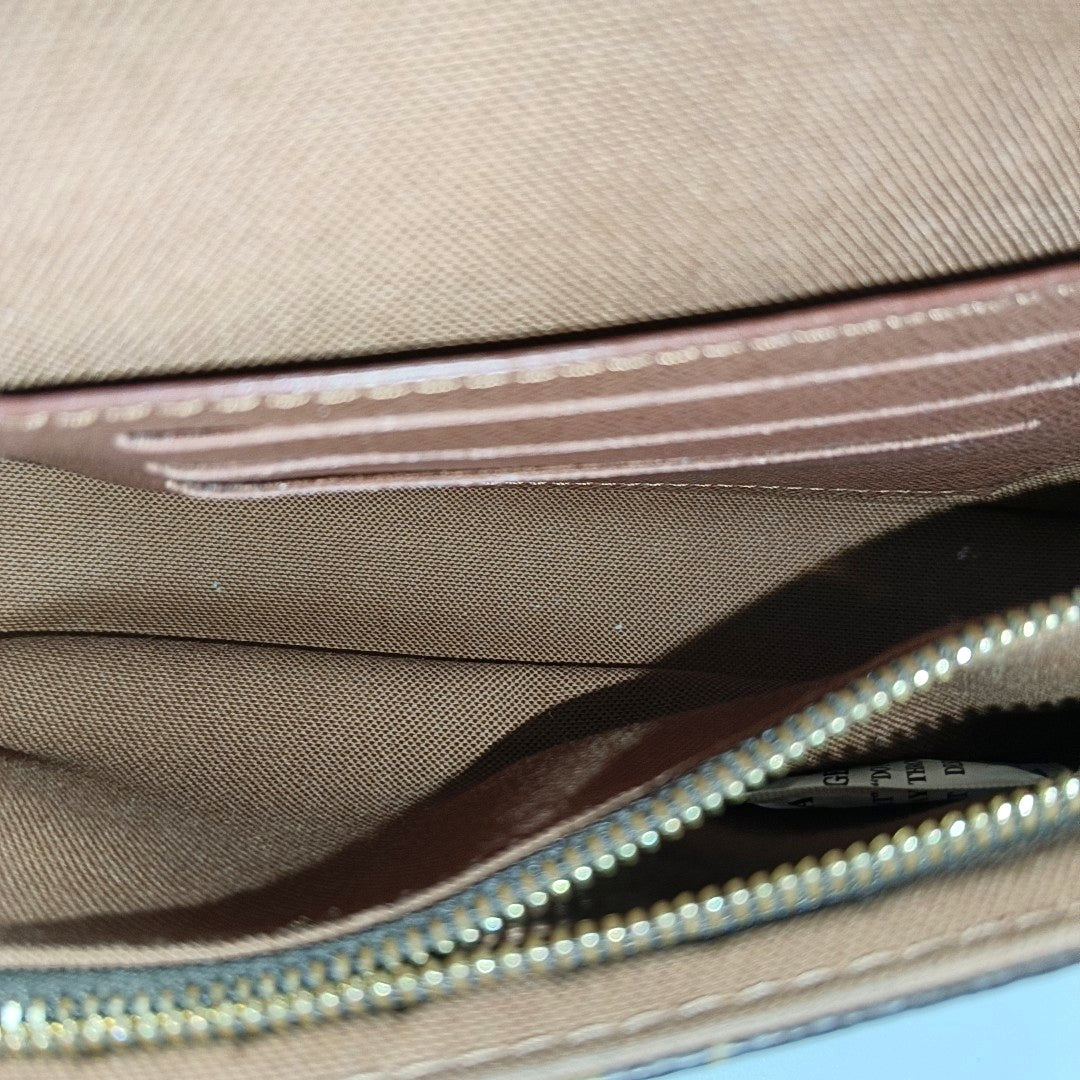 IVY Monogram Coated Canvas Brown