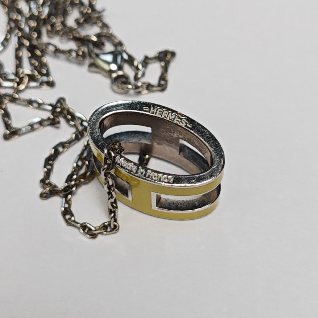 Pop H Metal Silver Necklace
