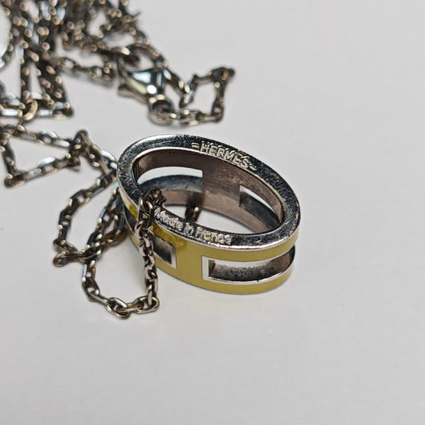 Pop H Metal Silver Necklace