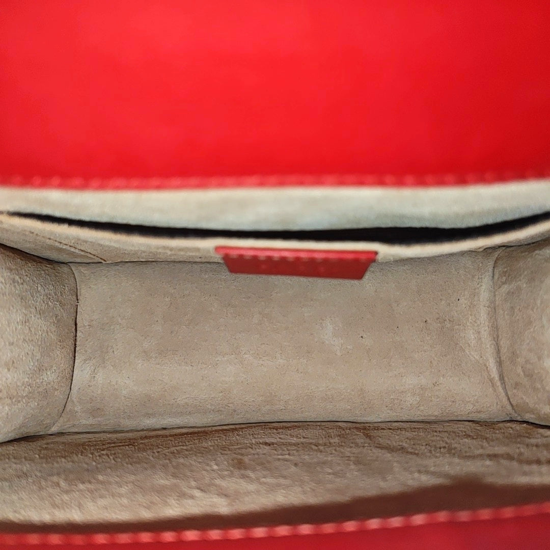 Sylvie Mini Calfskin Red