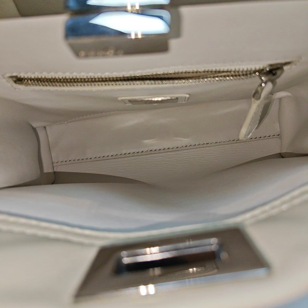 Peekaboo Mini Calfskin White