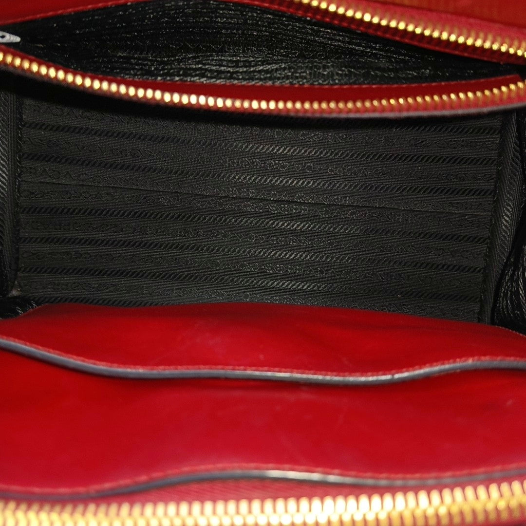 Bibliothèque Saffiano Calfskin Red
