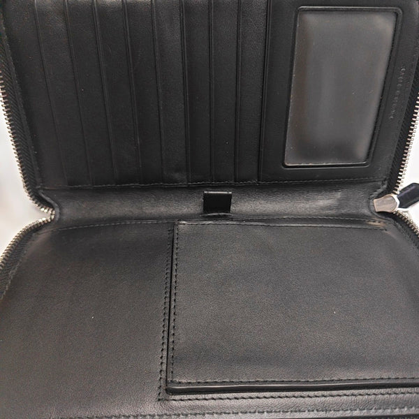 Coated Canvas Clutch Black